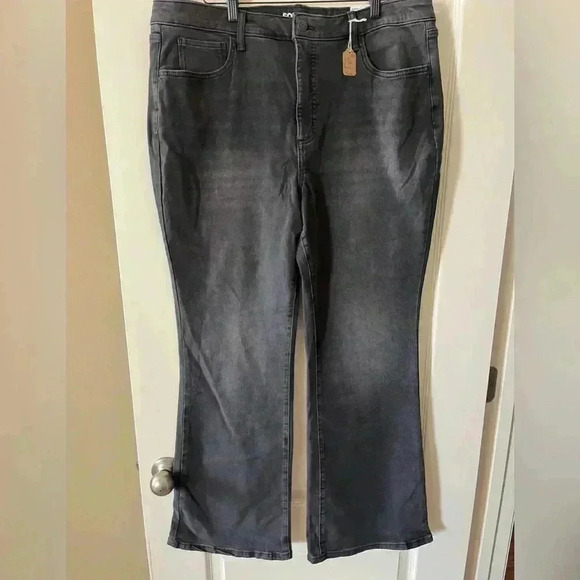Sonoma Denim - NWT Sonoma Distressed Black Flare Jeans Women’s size 14W
